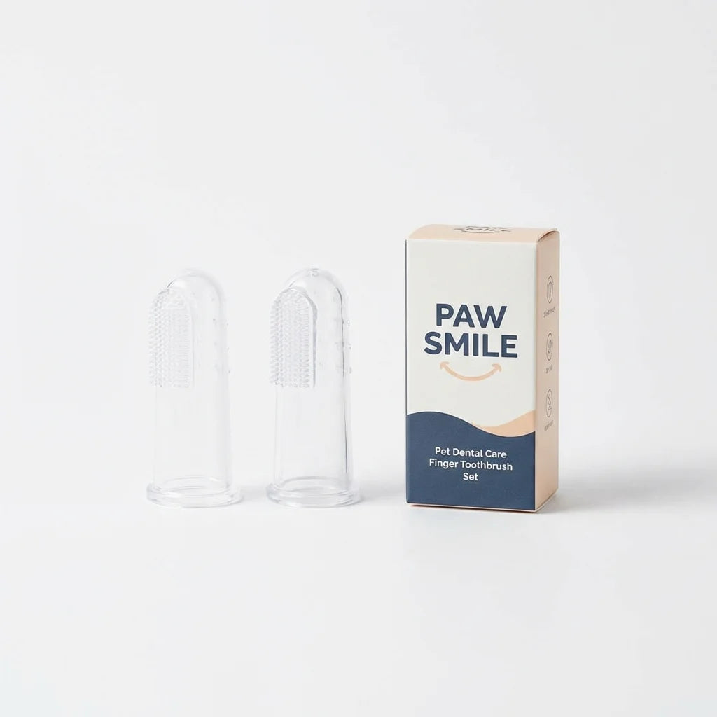 DentaPaw siliconen tandenborstelset hond kat